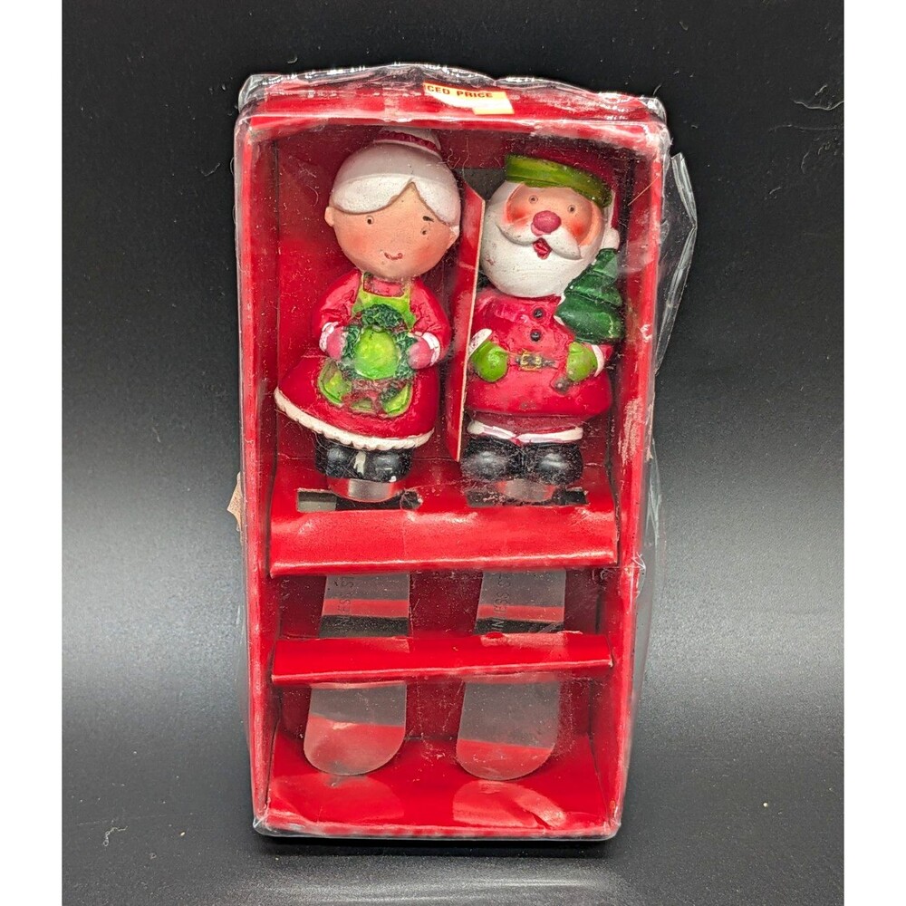 Christmas Santa Resin Handle Stainless Steel Cheese Spreaders Set of 2